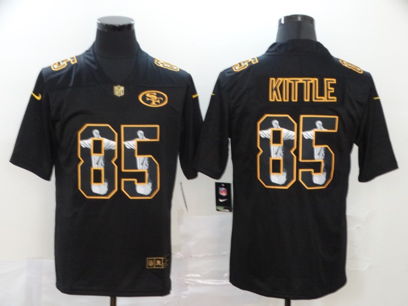 2022 Men San Francisco 49ers #85 George Kittle Nike black limited NFL Jersey->oakland raiders->NFL Jersey